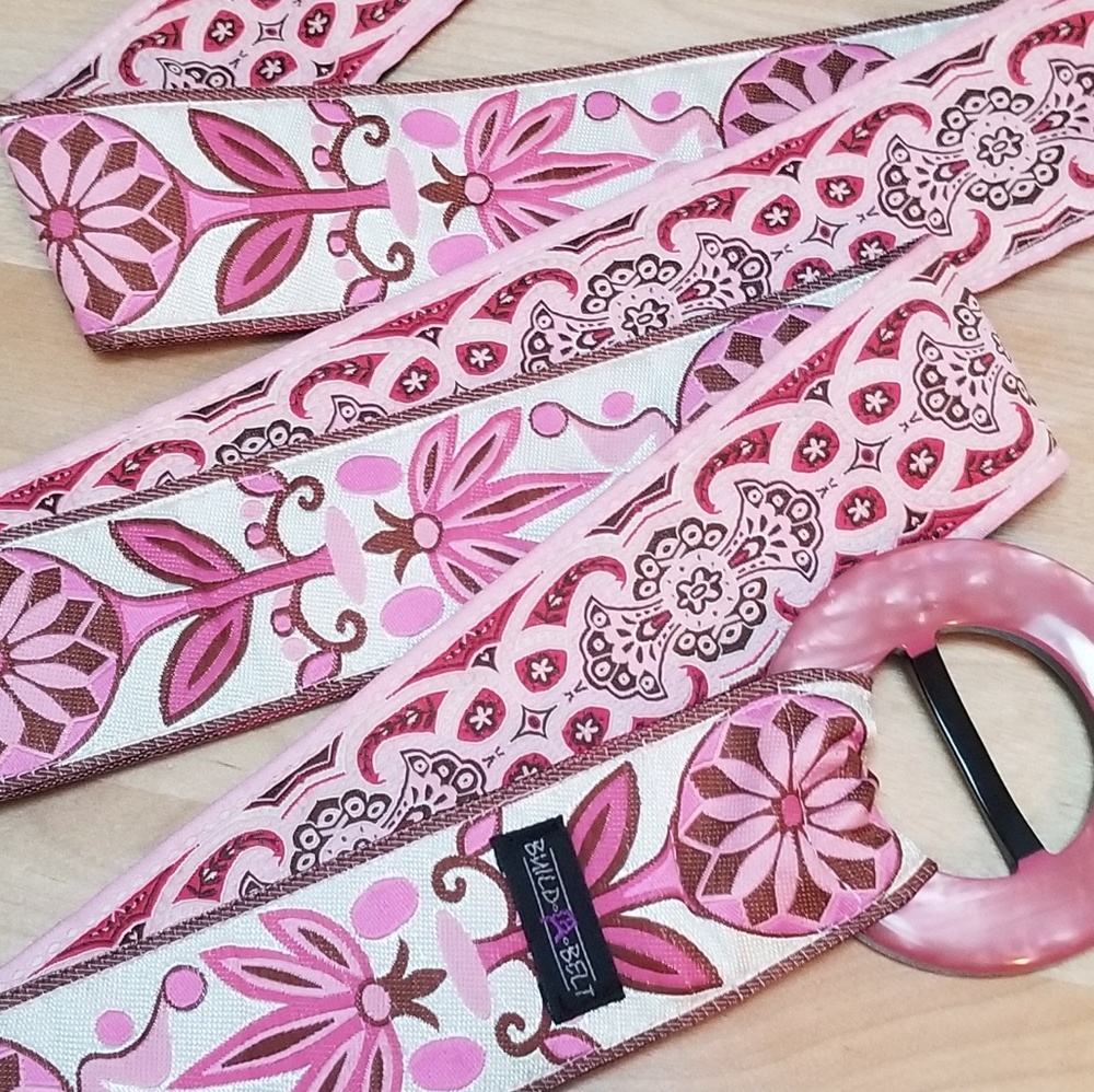 BUILD A BELT | REVERSIBLE RIBBON BELT, PINK